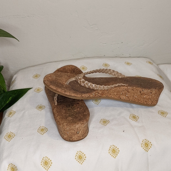Flojo Cork Wedge Sandals - Picture 2 of 3